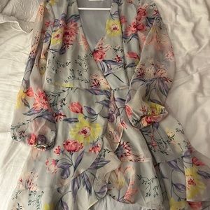 Summer/Spring floral tie dress